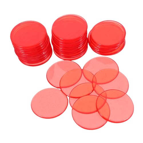 HOMOBABE 100 Stück Halbtransparente Bingo Chips Zählmarken für Mathe und Frühkindliche Bildung für Bingo Spiele und Lernspiele Transparent Rot Langlebig und Vielseitig Einsetzbar HOMOBABE 100 Stück Halbtransparente Bingo Chips Zählmarken für Mathe und Frühkindliche Bildung für Bingo Spiele und Lernspiele Transparent Rot Langlebig und Vielseitig Einsetzbar von HOMOBABE