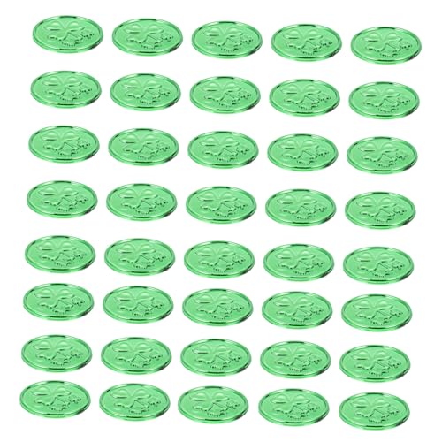 HOMOBABE 100 Stück Kleeblatt-Münze klein für Partyspielvorräte Plastikmünzen Münzspielzeug Münzen mit Kleeblattmuster Runde Kleeblattmünzen Partymünzen Spielmünzen PVC Green HOMOBABE 100 Stück Kleeblatt-Münze klein für Partyspielvorräte Plastikmünzen Münzspielzeug Münzen mit Kleeblattmuster Runde Kleeblattmünzen Partymünzen Spielmünzen PVC Green von HOMOBABE