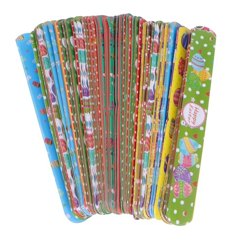 HOMOBABE 100 Stück Osterarmband Mädchen Kinderarmband für Mädchen Mädchen Junge -Slap-Armbänder Klappring Schlagband -Slap-Bands PVC HOMOBABE 100 Stück Osterarmband Mädchen Kinderarmband für Mädchen Mädchen Junge -Slap-Armbänder Klappring Schlagband -Slap-Bands PVC von HOMOBABE