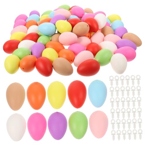 HOMOBABE 100 Stück Simulations-Ei-Modell Dekoration Party Gefälligkeiten Passende Eier Leere Eier Bunte Künstliche Eier Gefälschte Ei-Requisite Eier Basteln Plastik HOMOBABE 100 Stück Simulations-Ei-Modell Dekoration Party Gefälligkeiten Passende Eier Leere Eier Bunte Künstliche Eier Gefälschte Ei-Requisite Eier Basteln Plastik von HOMOBABE
