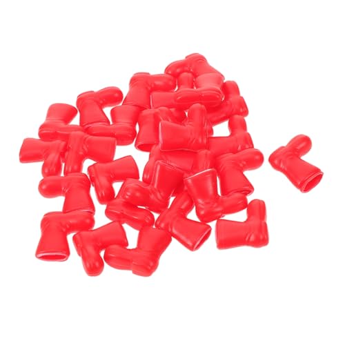 HOMOBABE 100 Stück Teiliges Mini Weihnachtsmann Stiefel Rot Puppenhaus Weihnachtsdeko DIY Bastel Schuh Accessoires für Festliche Tisch und Raumdekoration HOMOBABE 100 Stück Teiliges Mini Weihnachtsmann Stiefel Rot Puppenhaus Weihnachtsdeko DIY Bastel Schuh Accessoires für Festliche Tisch und Raumdekoration von HOMOBABE