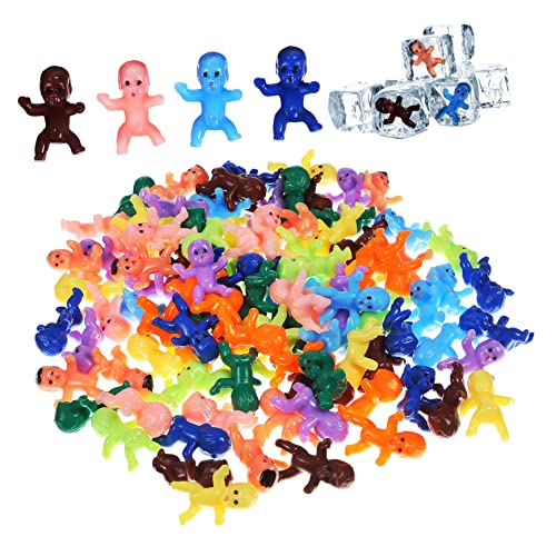 HOMOBABE 100Stücke Mini Plastikbabys Babyfiguren für Babypartys Kindergeburtstage und Kreative Dekorationen Requisiten für Spiele und Überraschungsfeiern von HOMOBABE