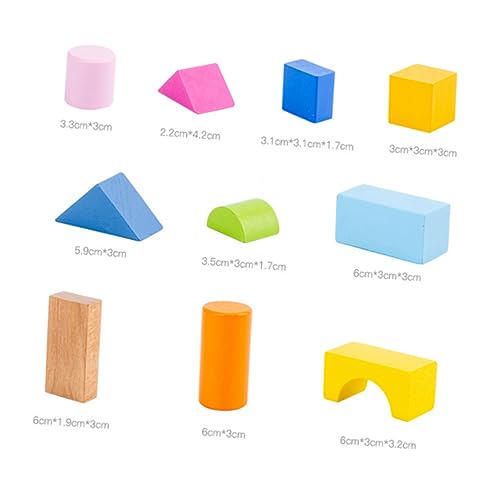 HOMOBABE 100Stücke Teiliges Geometrische Bauklötze aus Holz Pädagogisches für Fördert Räumliches und Kreativität Farben für Jungen HOMOBABE 100Stücke Teiliges Geometrische Bauklötze aus Holz Pädagogisches für Fördert Räumliches und Kreativität Farben für Jungen von HOMOBABE