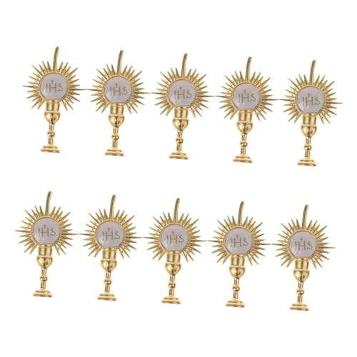 HOMOBABE 10Stücke Religiöse Kuchen Topper für Taufen und Konfirmationen Gold Dekorationen Wiederverwendbare Ornamente für Christliche Feierlichkeiten für Kirchenpartys HOMOBABE 10Stücke Religiöse Kuchen Topper für Taufen und Konfirmationen Gold Dekorationen Wiederverwendbare Ornamente für Christliche Feierlichkeiten für Kirchenpartys von HOMOBABE
