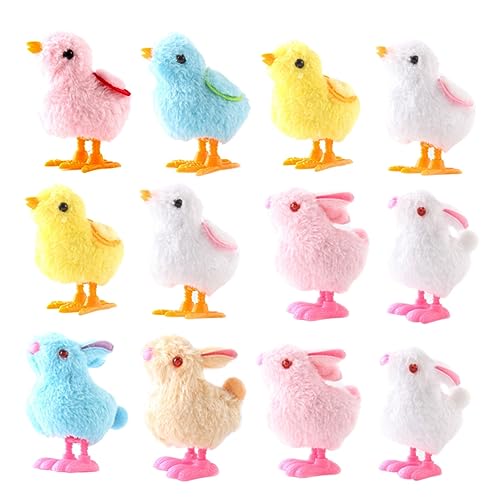 HOMOBABE 12 Stück Aufziehpuppen für kindergeschenke osterspielzeug Lustige Spielzeuge zu Ostern Fun Toy Kinderzimmerdekoration kaninchenspielzeuge Uhrwerk Küken HOMOBABE 12 Stück Aufziehpuppen für kindergeschenke osterspielzeug Lustige Spielzeuge zu Ostern Fun Toy Kinderzimmerdekoration kaninchenspielzeuge Uhrwerk Küken von HOMOBABE