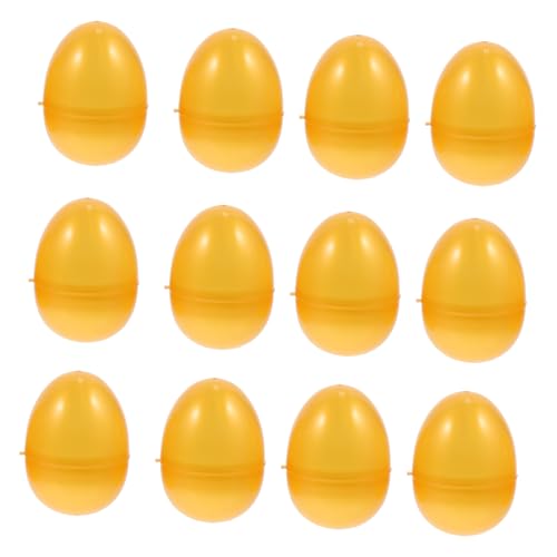 HOMOBABE 12 Stück Goldene Plastikeier Befüllbare Lotteriekapseln für Kreative Party Dekorationen für Ostern und Geschenkverpackungen HOMOBABE 12 Stück Goldene Plastikeier Befüllbare Lotteriekapseln für Kreative Party Dekorationen für Ostern und Geschenkverpackungen von HOMOBABE