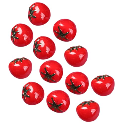 HOMOBABE 12stücke Künstliche Mini-Tomaten Modelle Miniatur-Tomaten Nachahmung Früchte Für Puppenhaus Basteln Dekoration Requisiten von HOMOBABE