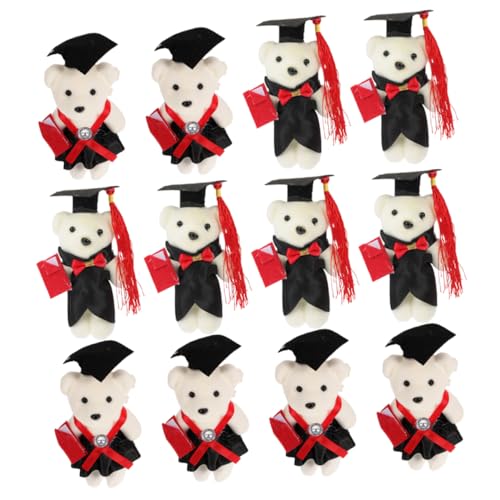 HOMOBABE 12 Stück Mini Abschlussbär Plüschbären mit Abschlussmütze für DIY Bouquets Süße Cartoon Bärenfiguren Vliesmaterial für Abschlussfeiern und Dekoration HOMOBABE 12 Stück Mini Abschlussbär Plüschbären mit Abschlussmütze für DIY Bouquets Süße Cartoon Bärenfiguren Vliesmaterial für Abschlussfeiern und Dekoration von HOMOBABE