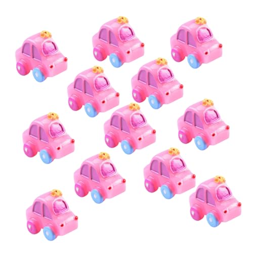 HOMOBABE 12 Stück Miniatur Auto Modell Teiliges aus Resin für Puppenhaus Dekoration und Mikrolandschaft Süße Miniaturfahrzeuge für Tisch und Gartendekor Sicher und Langlebig von HOMOBABE