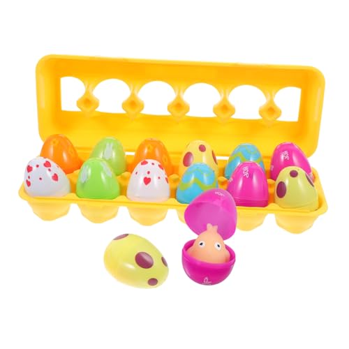 HOMOBABE 12 Stück Osterei-Set easter teigroller ostern osterbastelei zu ostern Ostereier Box Ostereier mit ostereier aus plastik Osterei-Cartoon- Ostervorräte von HOMOBABE