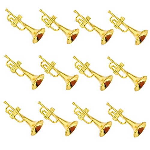 HOMOBABE 12 Stück Teiliges Musikinstrumente Miniatur Modelle für Weihnachtsbaum Deko DIY Weihnachtskranz Zubehör für Festliche Dekorationen und von HOMOBABE