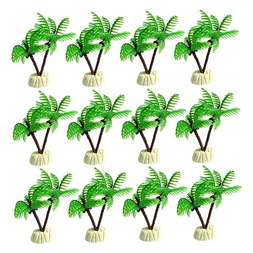 HOMOBABE 12 Stücke Ornament Baum Grün Harz Tank Landschaft Decor von HOMOBABE
