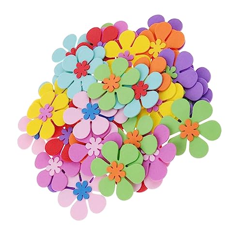 HOMOBABE 120 Stück DIY Blumenornamente Schaumblumen Dekoration für Kreative Bastelprojekte für Kindergarten und Schule À von HOMOBABE