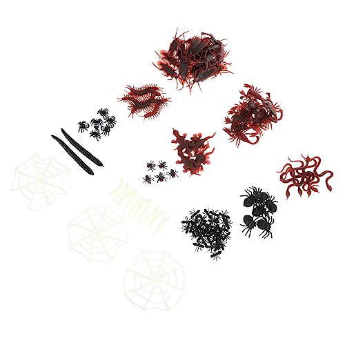 HOMOBABE 128 Stück Teiliges Set mit Halloween Scherzspielzeug und Dekoration Realistische Insekten Halloween Accessoires für Gruselige Partys und Scherze HOMOBABE 128 Stück Teiliges Set mit Halloween Scherzspielzeug und Dekoration Realistische Insekten Halloween Accessoires für Gruselige Partys und Scherze von HOMOBABE