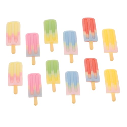 HOMOBABE 12Stücke Eiscreme Dekorationen Realistische Eisbonbon Requisiten für DIY Bastelarbeiten Puppenhaus und Festival aus Sicherem und Langlebigem Material HOMOBABE 12Stücke Eiscreme Dekorationen Realistische Eisbonbon Requisiten für DIY Bastelarbeiten Puppenhaus und Festival aus Sicherem und Langlebigem Material von HOMOBABE
