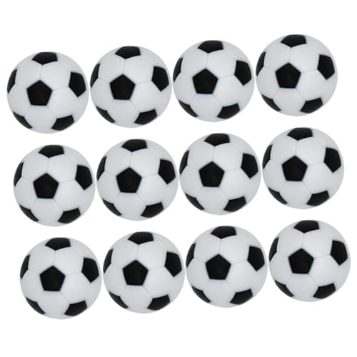 HOMOBABE 12Stücke Mini Tischfußballbälle aus HIPS Ersatz für Tischfußball Geeignet für Standard Fußballtische Langlebig und Bruchsicher Zubehör für Tischspiele von HOMOBABE