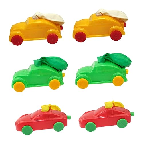 HOMOBABE 12Stücke Teiliges Bunter Ballonautos DIY Spielzeugfahrzeuge für Lehrreiche Modelle Hand Auge Koordination und Kreativität und Sicher von HOMOBABE
