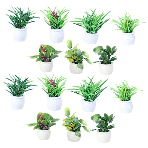 HOMOBABE 14Stücke Teiliges Topfpflanzen Realistische Bonsai Dekoration für Puppenhaus und Landschaften Deko für Heim und Garten Sicheres Langlebiges Material HOMOBABE 14Stücke Teiliges Topfpflanzen Realistische Bonsai Dekoration für Puppenhaus und Landschaften Deko für Heim und Garten Sicheres Langlebiges Material von HOMOBABE