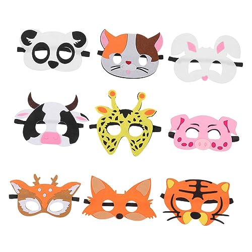 HOMOBABE 18Stücke Teiliges Tiermasken für Lustige Filz Cosplay Masken für Halloween Karneval und Kostümpartys Kühe Schweine Hasen und Mehr für Kinderfeste HOMOBABE 18Stücke Teiliges Tiermasken für Lustige Filz Cosplay Masken für Halloween Karneval und Kostümpartys Kühe Schweine Hasen und Mehr für Kinderfeste von HOMOBABE