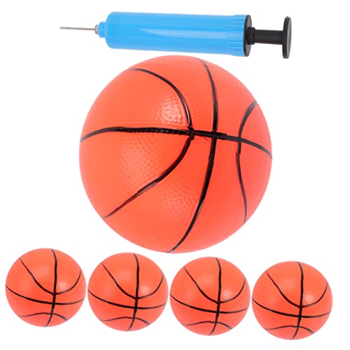 HOMOBABE Aufblasbare Kleiner Basketbälle für Kinder – 6 Stück Spielzeug Basketball mit Pumpe Hüpfende Sportbälle für Drinnen und Draußen für Pool und Gartenaktivitäten von HOMOBABE