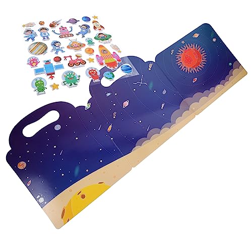 HOMOBABE 1Satz Aufkleberbuch Wiederverwendbares Stickerbuch für Kreative Aktivitäten Spannende Designs für Zuhause Kindergarten und Schule Einfach zu Entfernen Hinterlässt von HOMOBABE