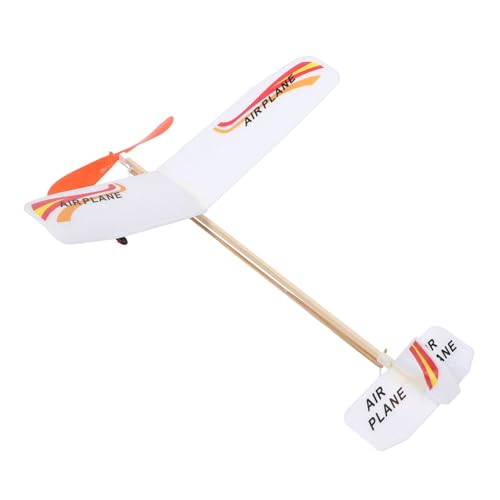 HOMOBABE 1Satz DIY Gummibandflugzeug Modell Outdoor Segelflugzeug für Selbst Zusammenbaubar Leicht und Sicher Perfektes für Jungen Fördert Hand Augen Koordination von HOMOBABE