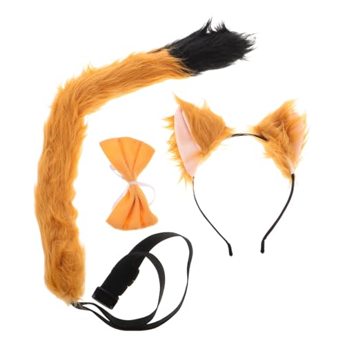 HOMOBABE 1Satz Fuchsohren Stirnband für Niedliches Kunstpelz Kopfbedeckung Fuchsschwanz Zubehör für Halloween Cosplay Partys Tierkostüm Accessoire Charmantes Design Angenehm HOMOBABE 1Satz Fuchsohren Stirnband für Niedliches Kunstpelz Kopfbedeckung Fuchsschwanz Zubehör für Halloween Cosplay Partys Tierkostüm Accessoire Charmantes Design Angenehm von HOMOBABE