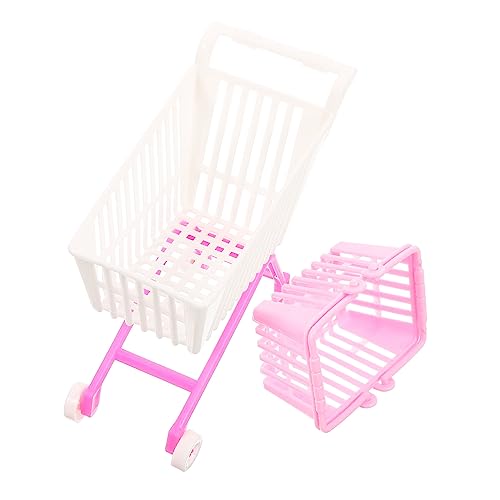 HOMOBABE 1Satz Mini Einkaufswagen Für Puppen Einkaufswagen Mit Pinkem Korb Realistisches Kaufladen Zubehör Für Farbe Zufällig Dekorative Tischornamente HOMOBABE 1Satz Mini Einkaufswagen Für Puppen Einkaufswagen Mit Pinkem Korb Realistisches Kaufladen Zubehör Für Farbe Zufällig Dekorative Tischornamente von HOMOBABE