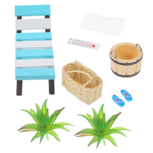 HOMOBABE 1Satz Mini Strandliegestuhl Modell aus Realistische Dekoration für Puppenhaus und Mikrolandschaften Strandzubehör für Kreative DIY Projekte und Fotorequisiten HOMOBABE 1Satz Mini Strandliegestuhl Modell aus Realistische Dekoration für Puppenhaus und Mikrolandschaften Strandzubehör für Kreative DIY Projekte und Fotorequisiten von HOMOBABE