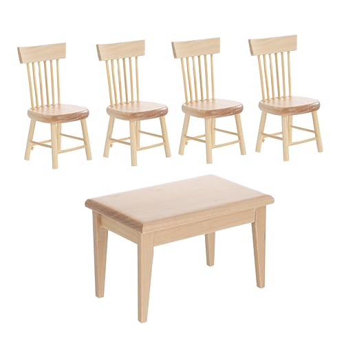 HOMOBABE 1Satz Möbel Set für Puppenhaus Teiliges Stuhl Modell Dekoratives Puppenhauszubehör für Kreative Spielwelten und Realistische Miniaturlandschaften HOMOBABE 1Satz Möbel Set für Puppenhaus Teiliges Stuhl Modell Dekoratives Puppenhauszubehör für Kreative Spielwelten und Realistische Miniaturlandschaften von HOMOBABE