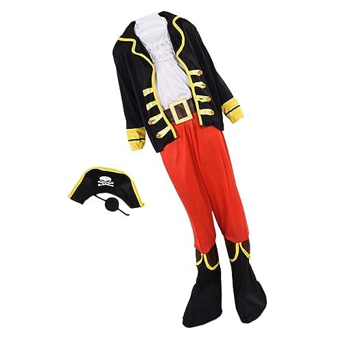 HOMOBABE 1Satz Piratenkostüm für Piratenhut Halloween Party Outfit für Karneval Maskerade und Piratengeburtstag von HOMOBABE