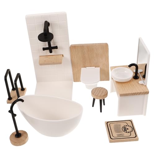 HOMOBABE 1Satz Puppenhausmöbel Badezimmer Requisite Teiliges Set Realistische Duschraum Dekoration für Puppenhäuser für Kreative Spielmomente und Raumgestaltung HOMOBABE 1Satz Puppenhausmöbel Badezimmer Requisite Teiliges Set Realistische Duschraum Dekoration für Puppenhäuser für Kreative Spielmomente und Raumgestaltung von HOMOBABE