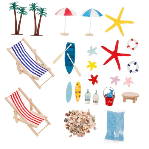 HOMOBABE 1Satz Strand Dekoration Teiliges Mikro Landschafts mit Strandstuhl für Miniatur Hausornamente und Kreative Strand Szenen HOMOBABE 1Satz Strand Dekoration Teiliges Mikro Landschafts mit Strandstuhl für Miniatur Hausornamente und Kreative Strand Szenen von HOMOBABE