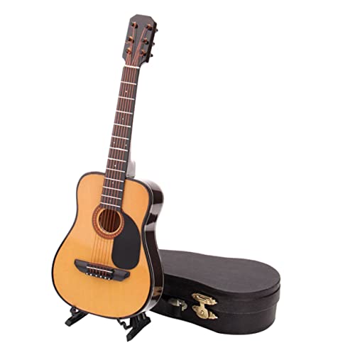HOMOBABE 1Stück Mini Gitarrenmodell Lebensechte Gitarre Deko Hochwertige Musikinstrument Modell für Haushaltsdekoration und Lehrmittel von HOMOBABE