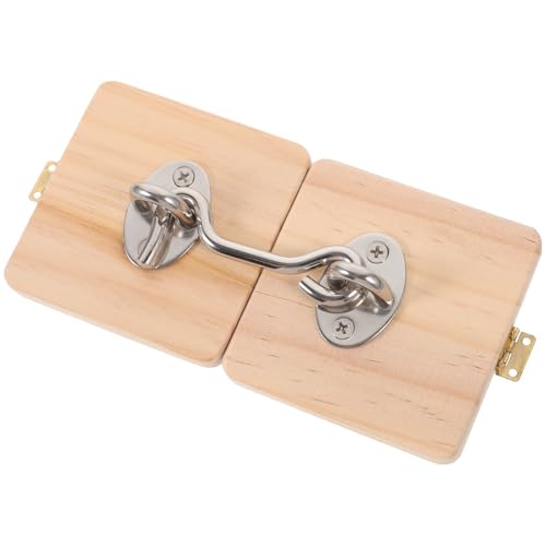 HOMOBABE 1Stück Montessori Beschäftigt Board Türverriegelungsspielzeug für Kognitives Feinmotorik und Hand Auge Koordination DIY Holzspielzeug von HOMOBABE