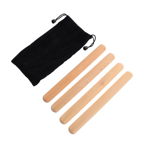 HOMOBABE 2 Paare Rhythmus Sticks aus Holz mit Tragetasche für Musikalische Entwicklung und Rhythmusgefühl für Weihnachten und Neujahr HOMOBABE 2 Paare Rhythmus Sticks aus Holz mit Tragetasche für Musikalische Entwicklung und Rhythmusgefühl für Weihnachten und Neujahr von HOMOBABE