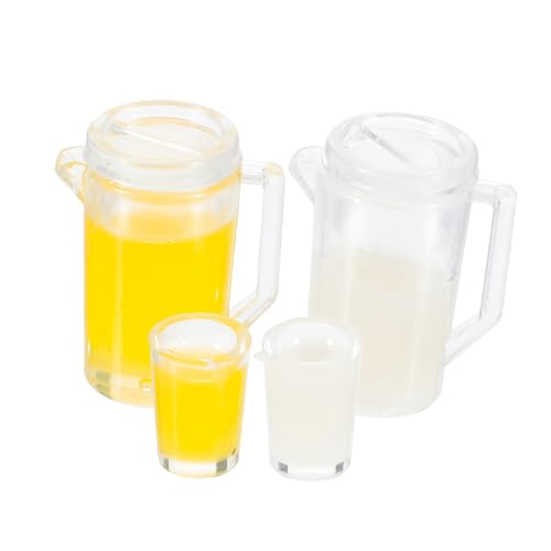 HOMOBABE 2 Sätze Miniatur Milch und Saftkännchen Set Teiliges Dekorationsset für Puppenhäuser Realistische Accessoires für Miniaturszenen für Geburtstags und Hochzeitsfeiern HOMOBABE 2 Sätze Miniatur Milch und Saftkännchen Set Teiliges Dekorationsset für Puppenhäuser Realistische Accessoires für Miniaturszenen für Geburtstags und Hochzeitsfeiern von HOMOBABE