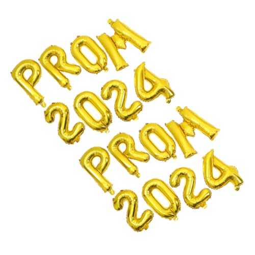HOMOBABE 2 Sets Abschlussfeier Luftballons Dekorationen Girlande Banner Partyzubehör Feiertagsballons Folienballons Abschlussfeier Layout Requisiten Aluminiumfolie Golden von HOMOBABE