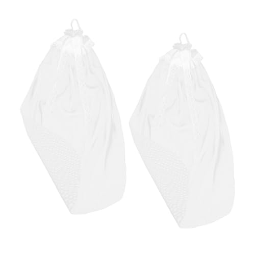 HOMOBABE 2 Stück Braut Tüllschleier Puppe Brautschleier Spielzeug Hochzeit Kopfschmuck Puppenhaus Haarschmuck Puppe Schleier Puppe Braut Kopfschmuck Miniatur Haarteil von HOMOBABE