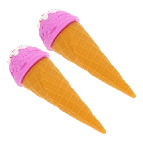 HOMOBABE 2 Stück Eiscreme Modell Eiscreme Fotografie Requisite Eistüte Dekoration Schokoladenmodell Simulation Kuchenmodell Simulation Von Lebensmitteln Dessert Eiscreme Display von HOMOBABE