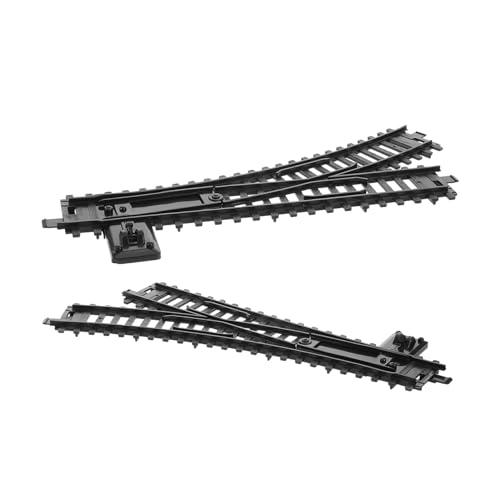 HOMOBABE 2 Stück Eisenbahnschienen-zubehör Aus Kunststoff, Eisenbahnbaugleise, Modelle, Flexible Montage, Eisenbahnstützen, Verbessern Die Koordination Für Das Fantasievolle Spielen Von von HOMOBABE