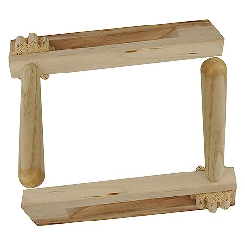 HOMOBABE 2 Stück Holz Castanets Rotierende Rasseln für Pädagogisches Musikspielzeug zur Frühförderung Sicheres Material für Lange Haltbarkeit für Park und Unterwegs von HOMOBABE