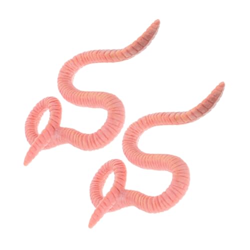HOMOBABE 2 Stück Insektenmodell Verrückt Figur Erde Specht Erkennungsmodell Anlage Lebewesen Künstlich Kette Wurmhaken Seltsam Würmer Zum Angeln Wunder Regenwürmer Plastik Rosa HOMOBABE 2 Stück Insektenmodell Verrückt Figur Erde Specht Erkennungsmodell Anlage Lebewesen Künstlich Kette Wurmhaken Seltsam Würmer Zum Angeln Wunder Regenwürmer Plastik Rosa von HOMOBABE