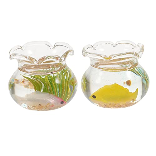 HOMOBABE 2 Stück Koi-Aquarium Miniaturen Fischglas Miniatur-Zubehör Miniatur-Puppenhauszubehör winzige Fischschalen Miniaturhausdekorationen Puppenhaus-Mini-Aquarium Zufällige Farbe HOMOBABE 2 Stück Koi-Aquarium Miniaturen Fischglas Miniatur-Zubehör Miniatur-Puppenhauszubehör winzige Fischschalen Miniaturhausdekorationen Puppenhaus-Mini-Aquarium Zufällige Farbe von HOMOBABE