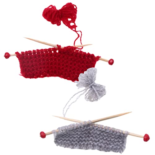 HOMOBABE 2 Stück Puppenhaus-Pullover Bausatz Maschine Teppich Zubehör Mini-Essen Micro playmobilhaus puppenstubenmöbel Decor Strickpullover Miniatur Strickpullover Modelle Plastik von HOMOBABE