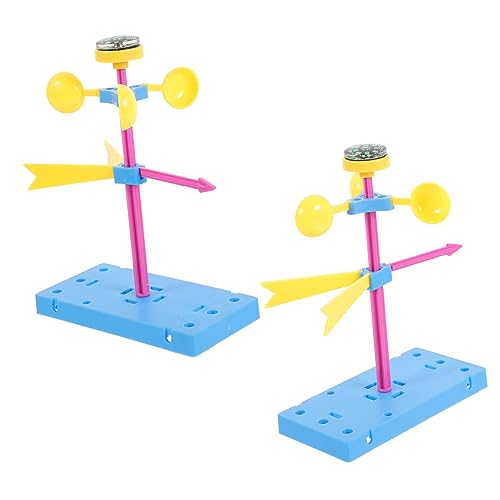HOMOBABE 2 Stück Windfahnen-Modellbausätze aus Kunststoff Experimente zum Selbermachen für Kit für pädagogische Experimente DIY-Vorbau-Kits Plastik HOMOBABE 2 Stück Windfahnen-Modellbausätze aus Kunststoff Experimente zum Selbermachen für Kit für pädagogische Experimente DIY-Vorbau-Kits Plastik von HOMOBABE