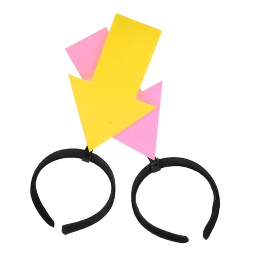 HOMOBABE 2 Stück -haar-accessoires: -nach-unten-haarband, Lustiger Kopfbedeckungskopfschmuck Für Geburtstage, Karneval, Maskerade, Foto-requisiten, Gelb/pink HOMOBABE 2 Stück -haar-accessoires: -nach-unten-haarband, Lustiger Kopfbedeckungskopfschmuck Für Geburtstage, Karneval, Maskerade, Foto-requisiten, Gelb/pink von HOMOBABE