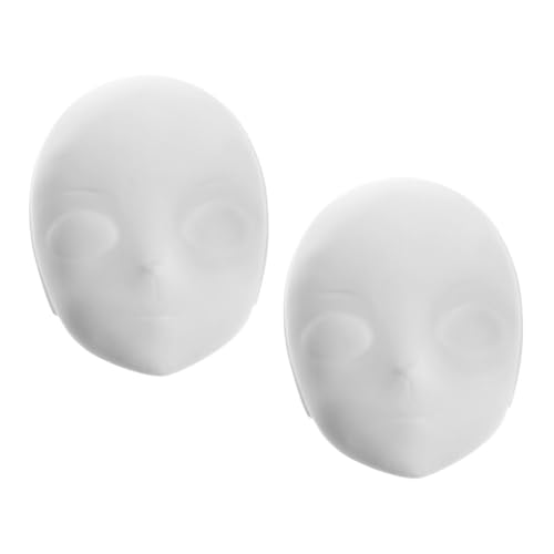 HOMOBABE 2 Stücke Lackierbare Weiße Pvc-masken Halloween Cosplay Maskerade Blankomasken Für Handgemachte Kunst Halloween-party Zubehör von HOMOBABE
