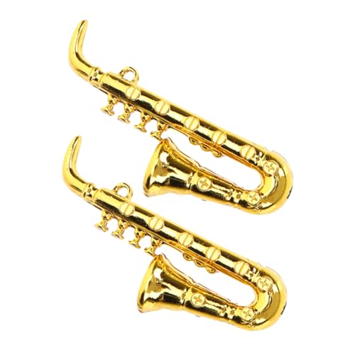 HOMOBABE 2 Stücke Mini-Saxophon musikalisches Puppenhaus Musikinstrument Miniatur-Musikinstrumente Puppenhauszubehör für Miniaturinstrumente Puppenhaus-Musikinstrumentenmodell HOMOBABE 2 Stücke Mini-Saxophon musikalisches Puppenhaus Musikinstrument Miniatur-Musikinstrumente Puppenhauszubehör für Miniaturinstrumente Puppenhaus-Musikinstrumentenmodell von HOMOBABE