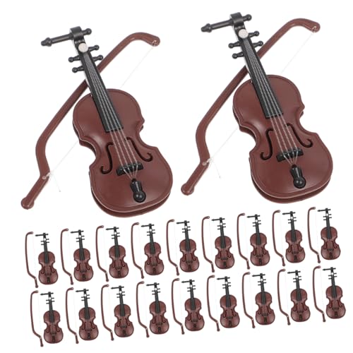 HOMOBABE 20 Sätze Mini Violin Ornament Weihnachtsdeko mit Holzstruktur für Hochzeits und Wohnraumgestaltung Realistische Miniaturinstrumente als Fotorequisiten und Christbaumdeko HOMOBABE 20 Sätze Mini Violin Ornament Weihnachtsdeko mit Holzstruktur für Hochzeits und Wohnraumgestaltung Realistische Miniaturinstrumente als Fotorequisiten und Christbaumdeko von HOMOBABE